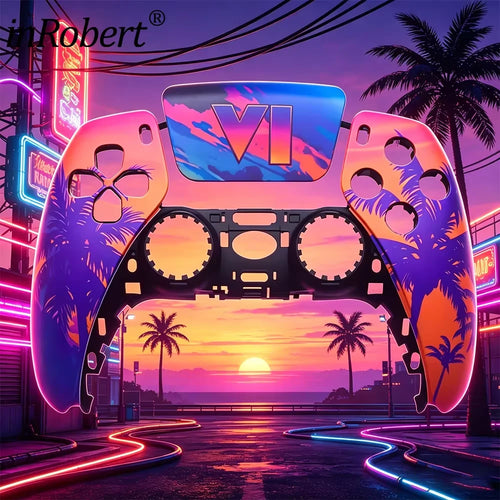 Carcasa mando PS5 Retro Sunset